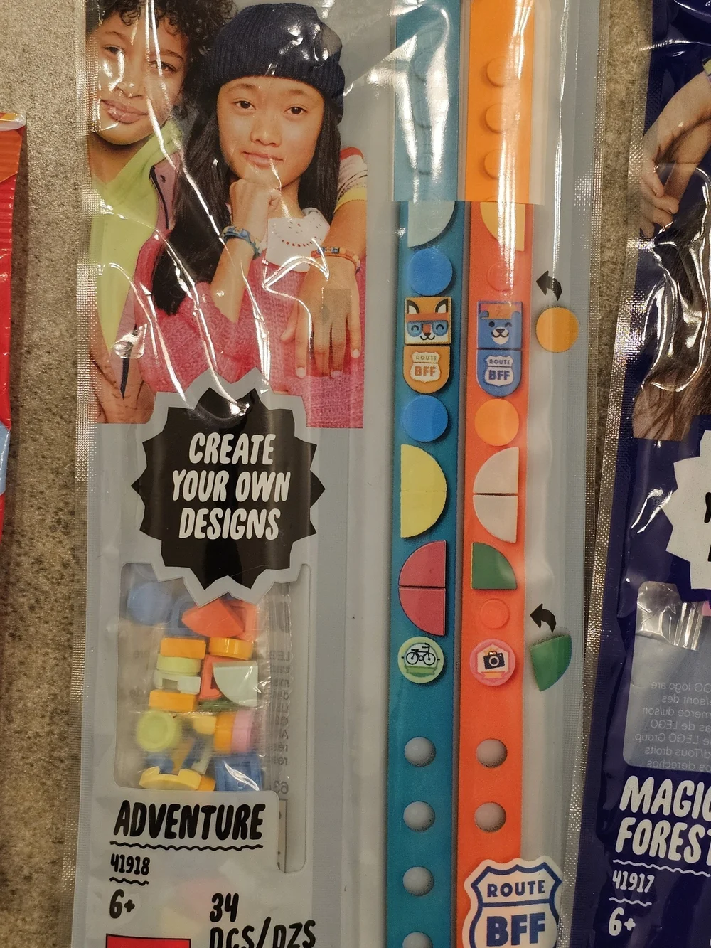 LEGO DOTS - 3 Bracelet Kits + 3 Extra Dot Set - NIB - Magic Forest, Funky Animal - Picture 3 of 7